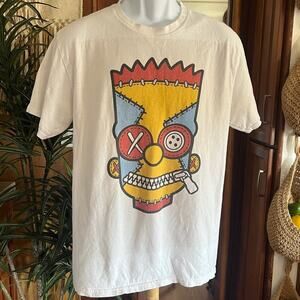 Vintage Graphic Bart Simpson Tee | M | Misfits Art Patchwork Frankenstein Face